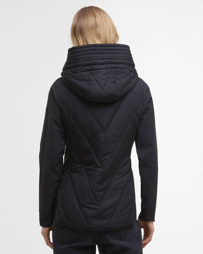 Barbour International Diablo Womens Quilted Sweat - Black