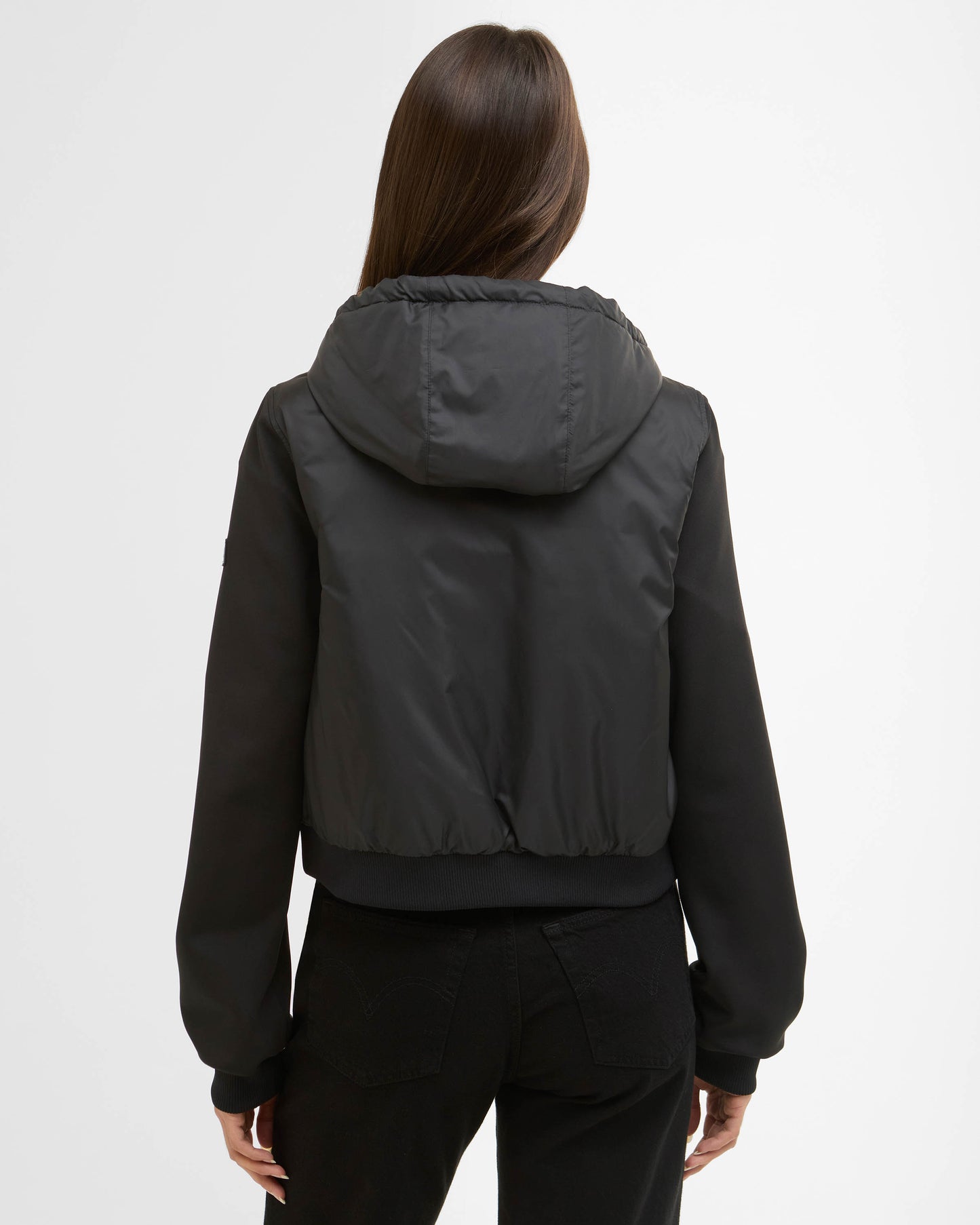 Barbour International Equinox Womens Quilted Sweat - Black | CHO | Designer Womens Jackets