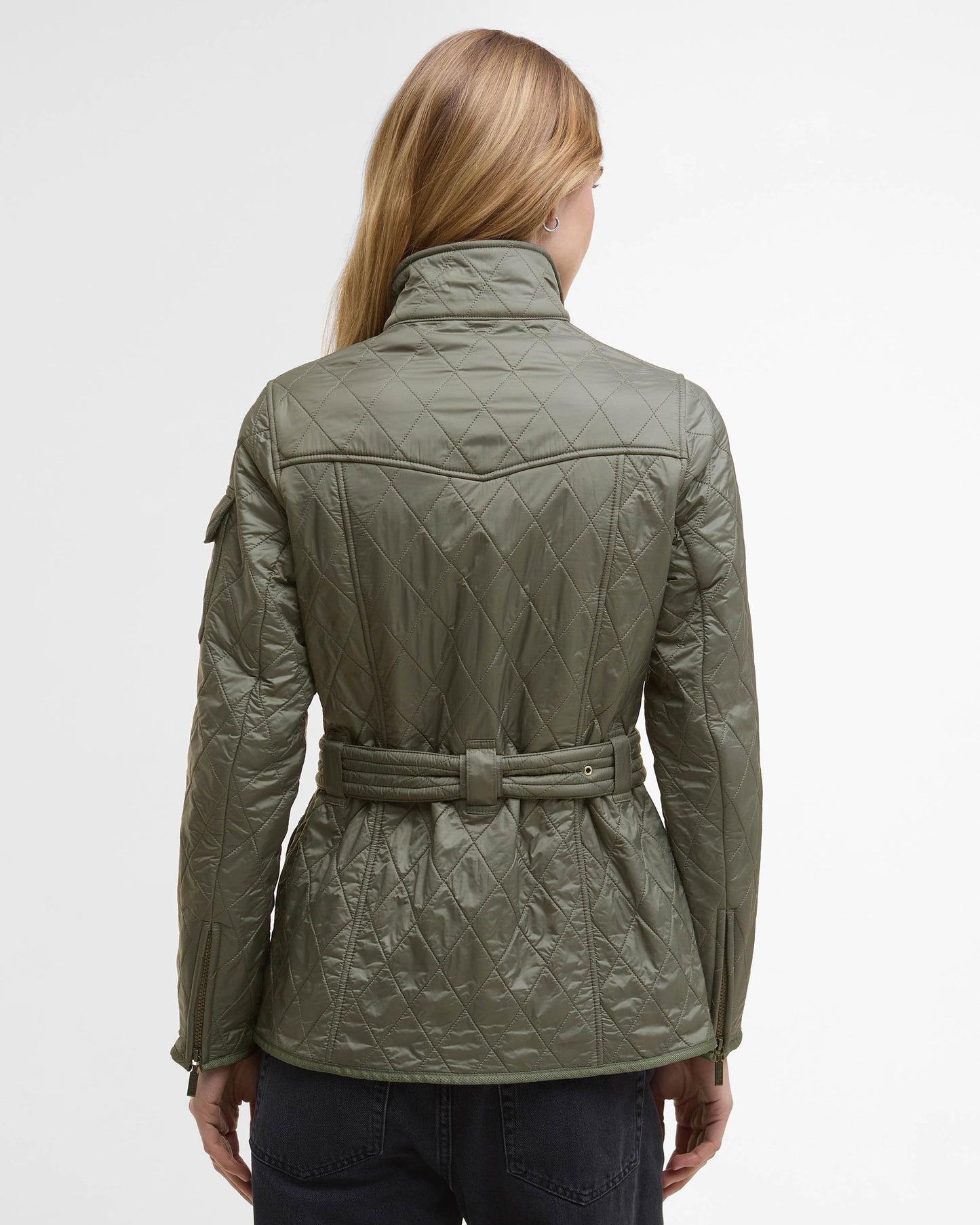 Barbour International Womens Polarquilt Jacket - Dusky Khaki
