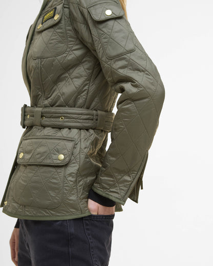 Barbour International Womens Polarquilt Jacket - Dusky Khaki