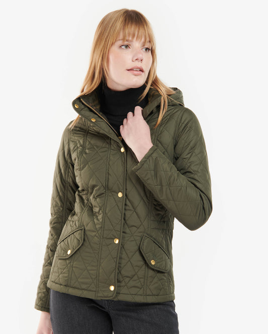 Barbour Millfire Quilted Womens Jacket - Olive/Classic