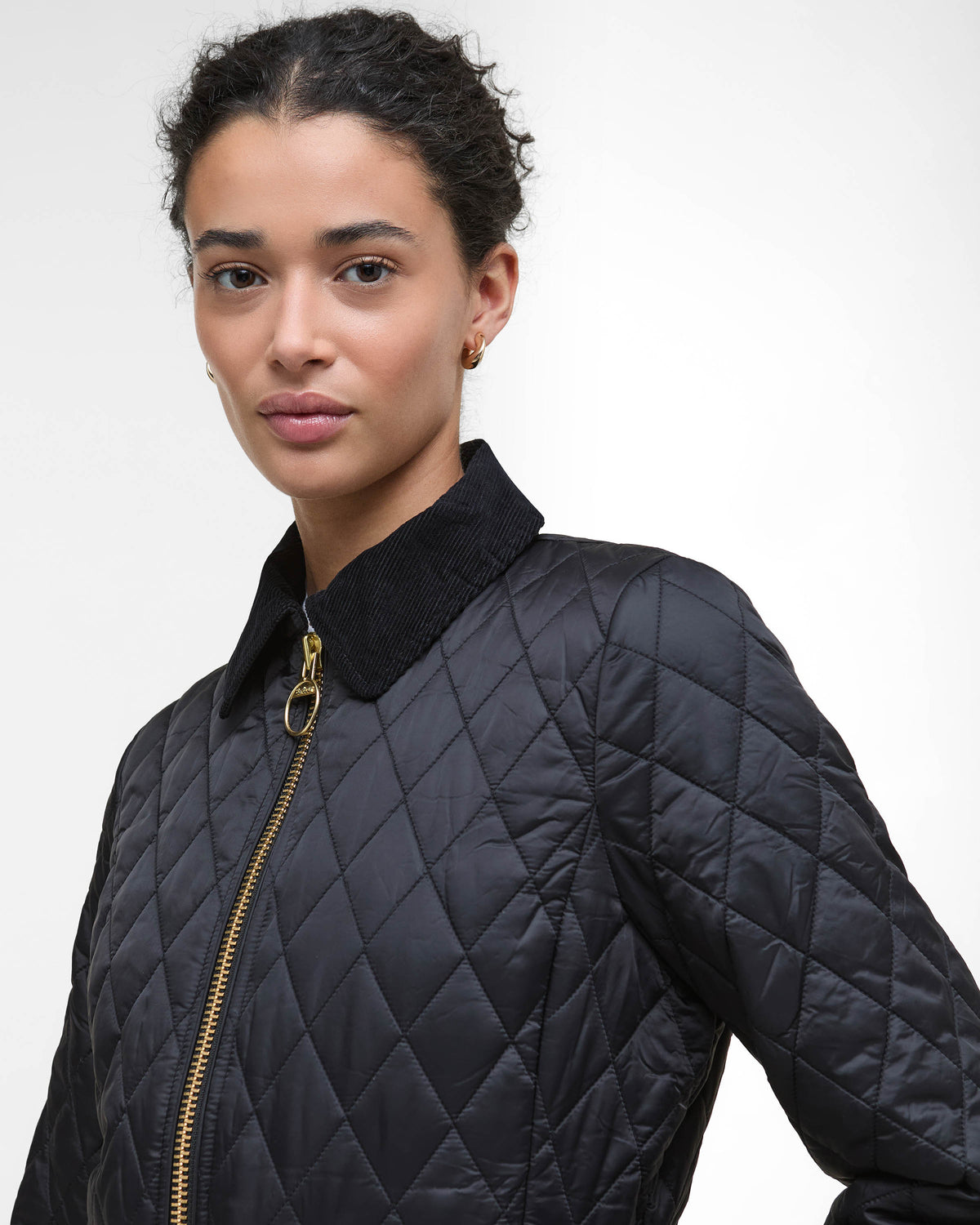Barbour Fitted Beadnell Womens Quilted Jacket - Black/Classic | CHO | Designer Womens Coats & Jackets