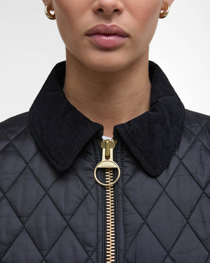 Barbour Fitted Beadnell Womens Quilted Jacket - Black/Classic | CHO | Designer Womens Coats & Jackets