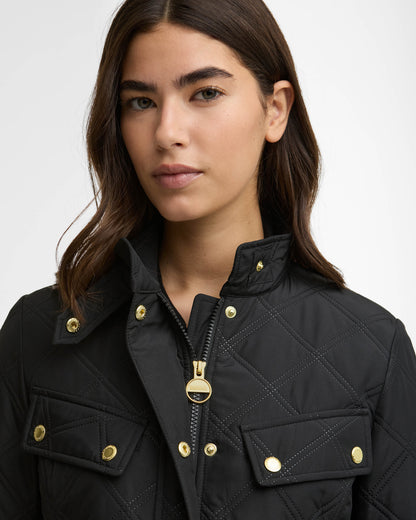 Barbour International Halsey Womens Quilted Jacket - Black