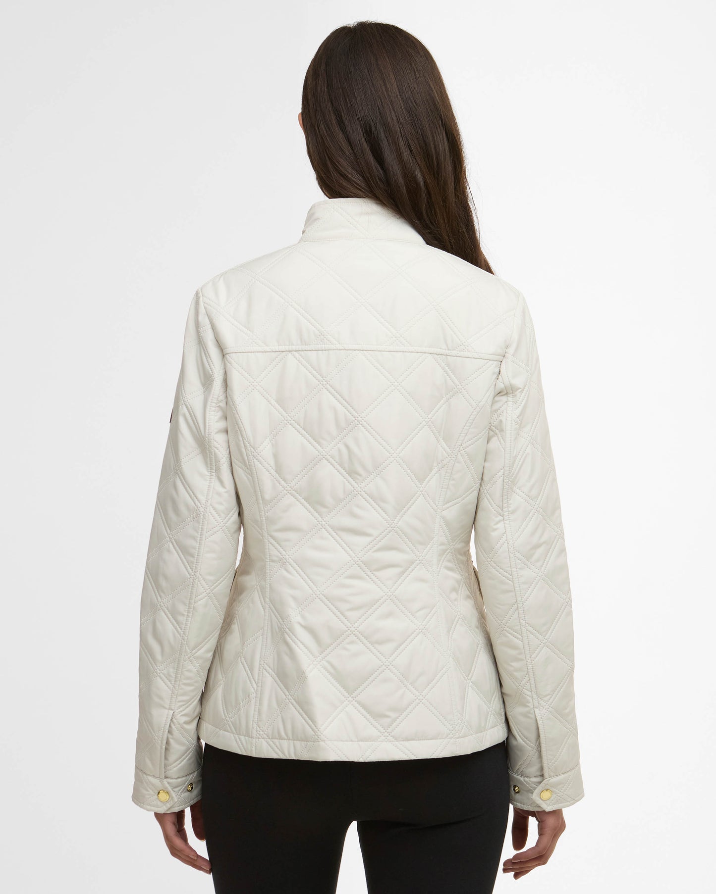 Barbour International Halsey Womens Quilted Jacket - Silver Birch