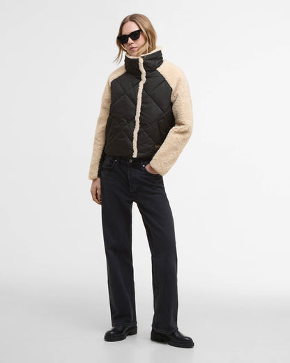 Barbour International Osaka Womens Quilted Jacket - Black/Jasmine