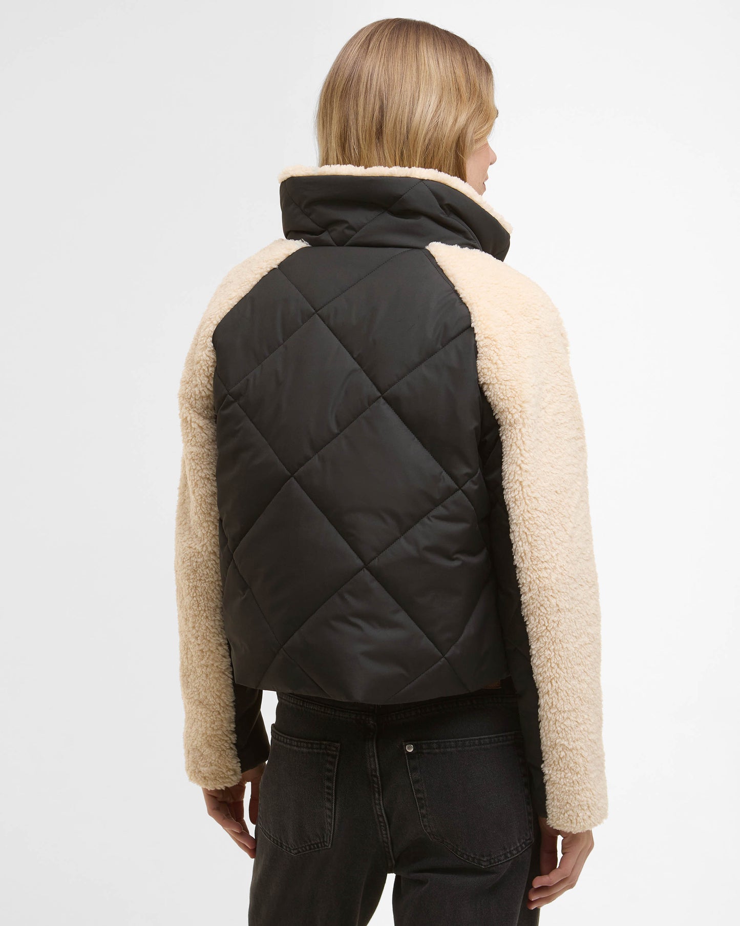 Barbour International Osaka Womens Quilted Jacket - Black/Jasmine