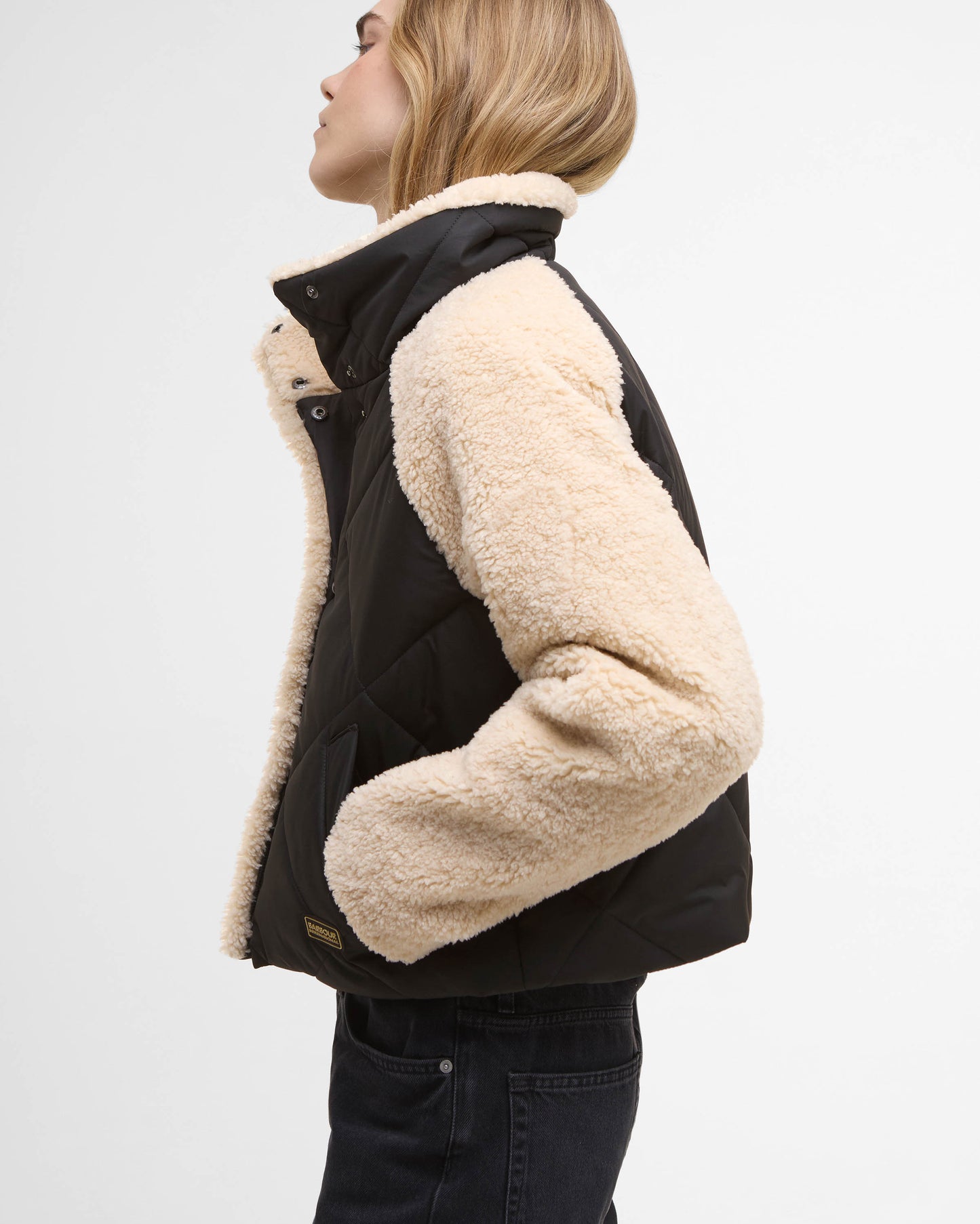 Barbour International Osaka Womens Quilted Jacket - Black/Jasmine