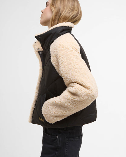 Barbour International Osaka Womens Quilted Jacket - Black/Jasmine