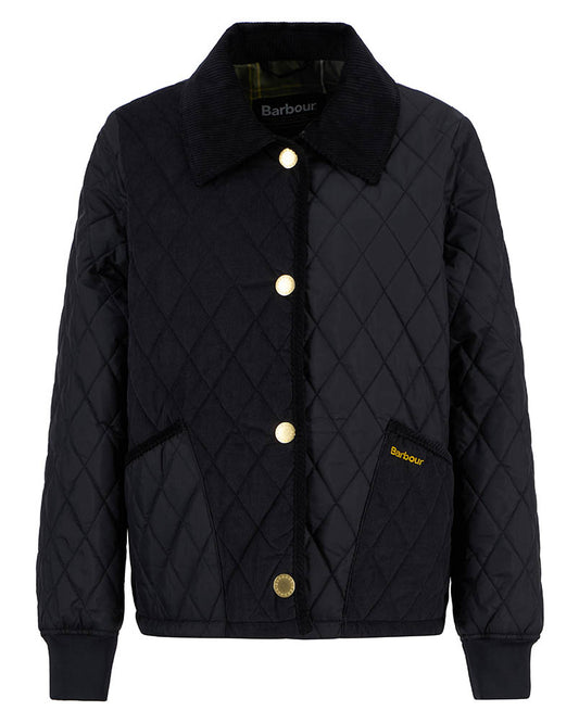 Barbour Marla Womens Quilted Jacket - Black/Classic Tartan