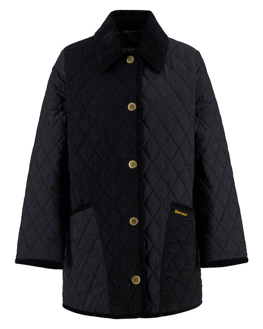 Barbour Meryl Womens Quilted Jacket - Black/Classic Tartan