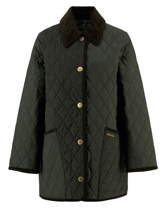 Barbour Meryl Womens Quilted Jacket - Olive/Ancient Tartan