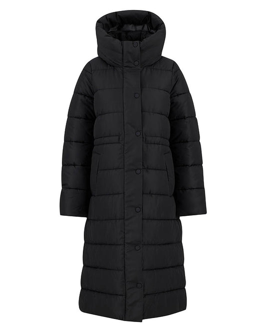 Barbour Freya Womens Puffer Jacket - Black/Onyx Tartan