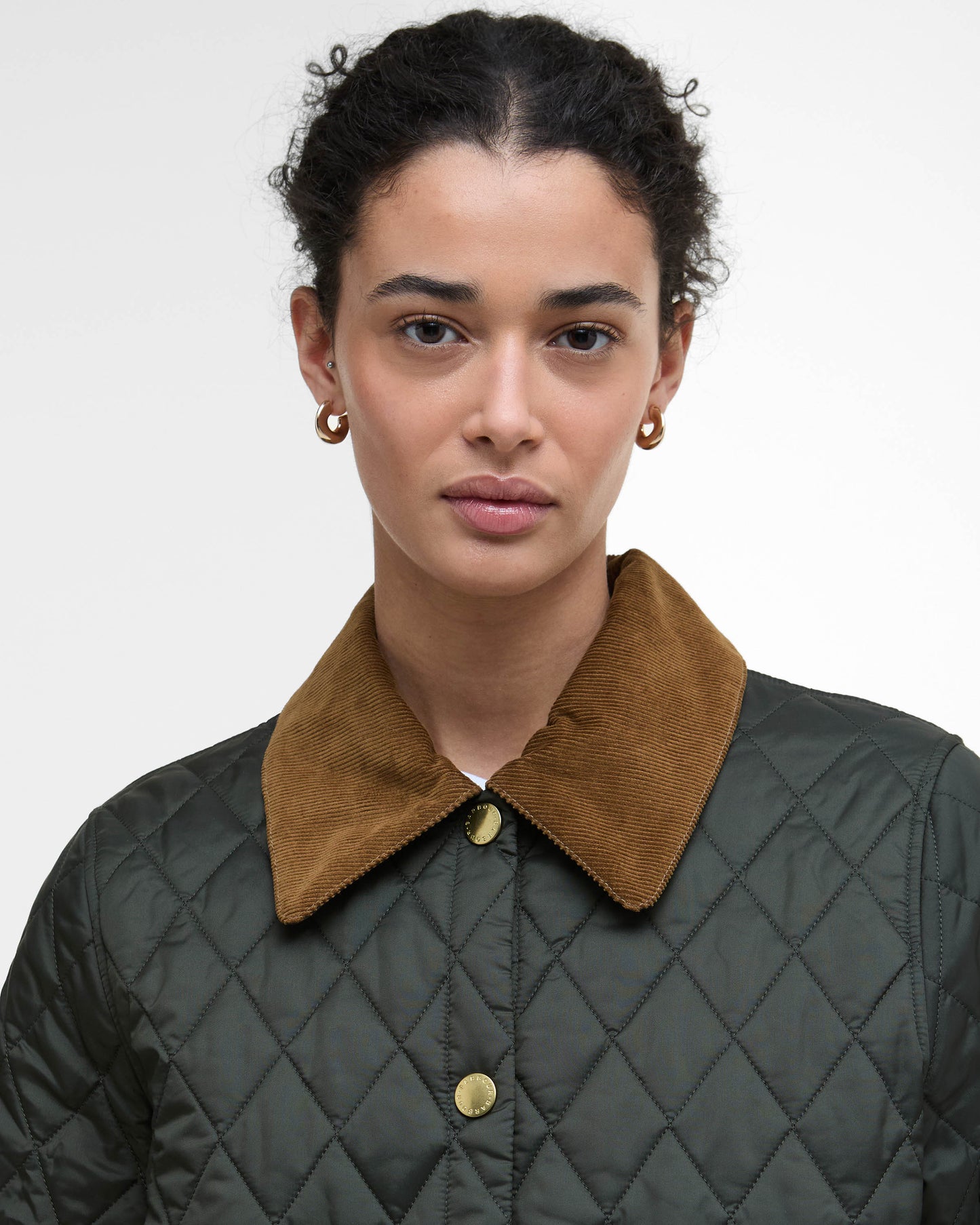 Barbour Icons Cropped Liddesdale Womens Quilted Jacket - Sage/Ancient
