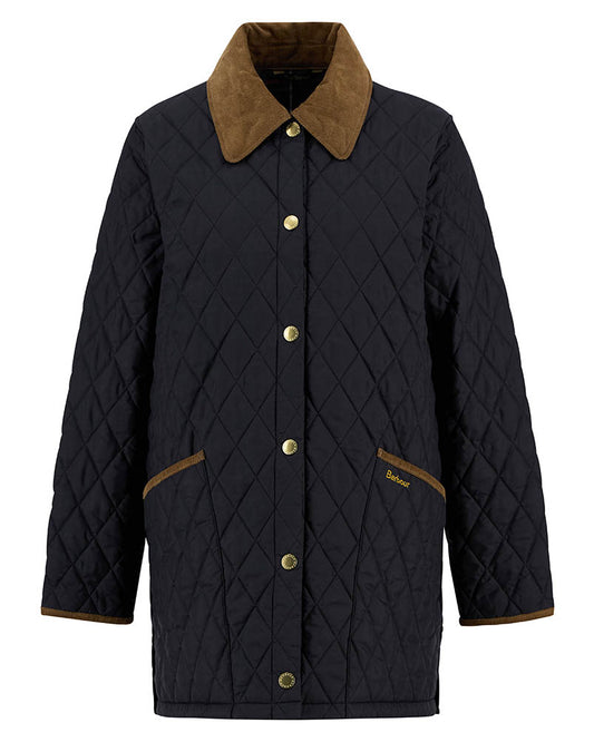 Barbour Icons Modern Liddesdale Womens Quilted Jacket - Black/Classic