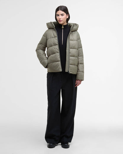 Barbour International Olivios Womens Puffer Jacket - Dusky Khaki