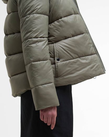 Barbour International Olivios Womens Puffer Jacket - Dusky Khaki