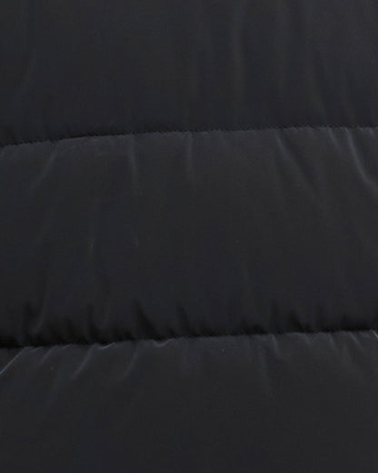 Barbour International Hudson Womens Faux Velvet Puffer Jacket - Black