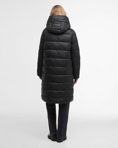 Barbour International Olivios Womens Longline Puffer Jacket - Black