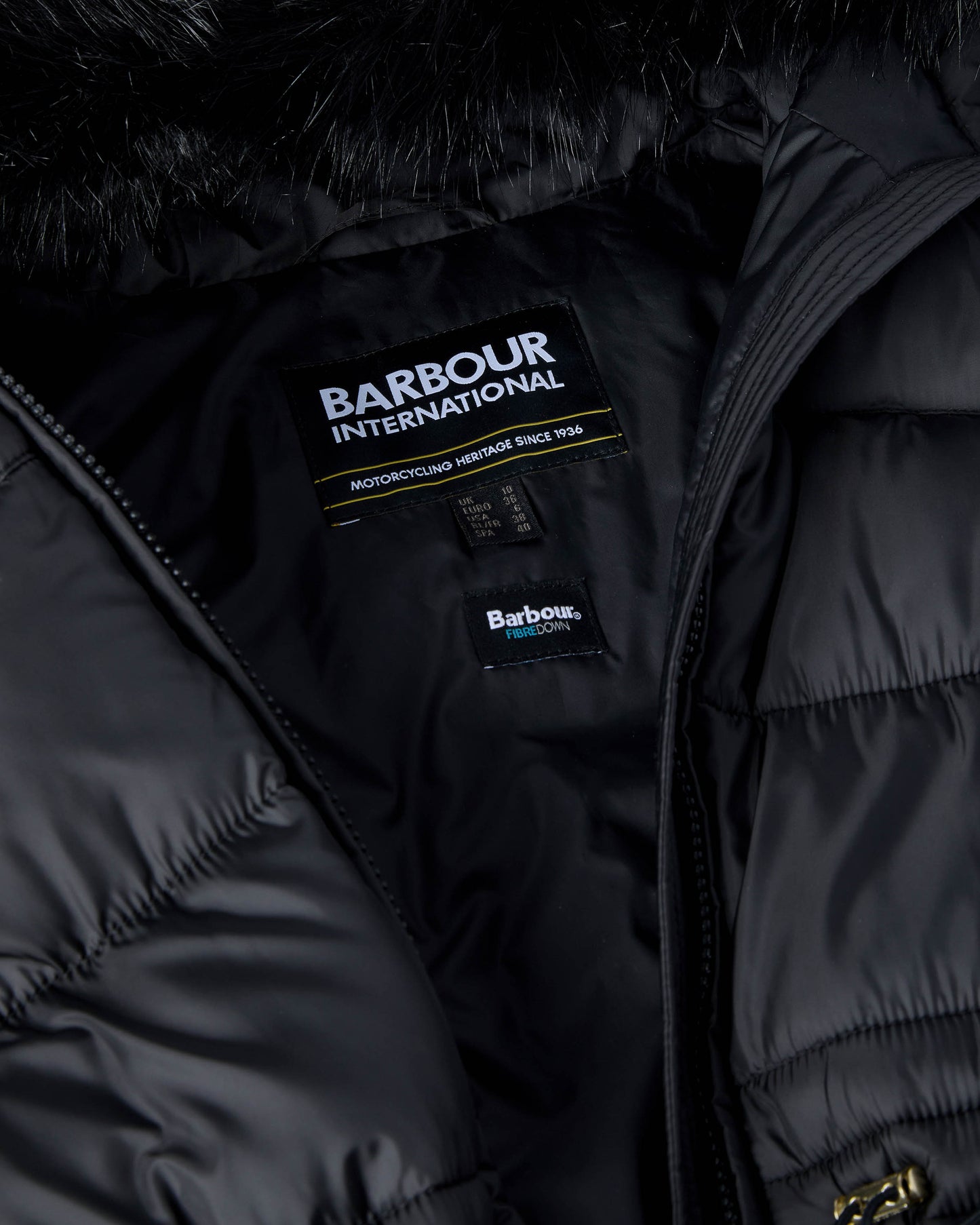 Barbour International Anastasia Womens Puffer Jacket - Black