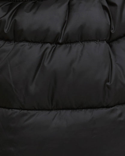 Barbour International Short Track Line Womens Puffer Jacket - Black/Jasmine Leopard Print