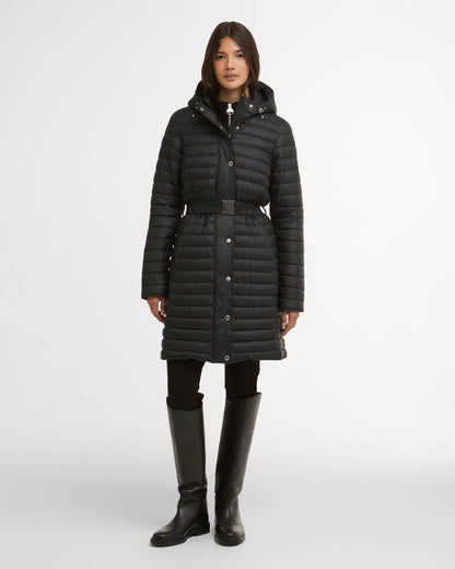 Barbour International Longline Jada Womens Puffer Jacket - Black