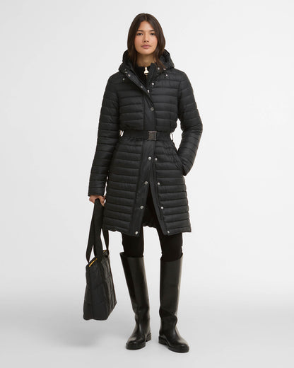 Barbour International Longline Jada Womens Puffer Jacket - Black