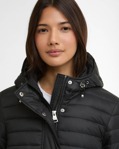 Barbour International Longline Jada Womens Puffer Jacket - Black