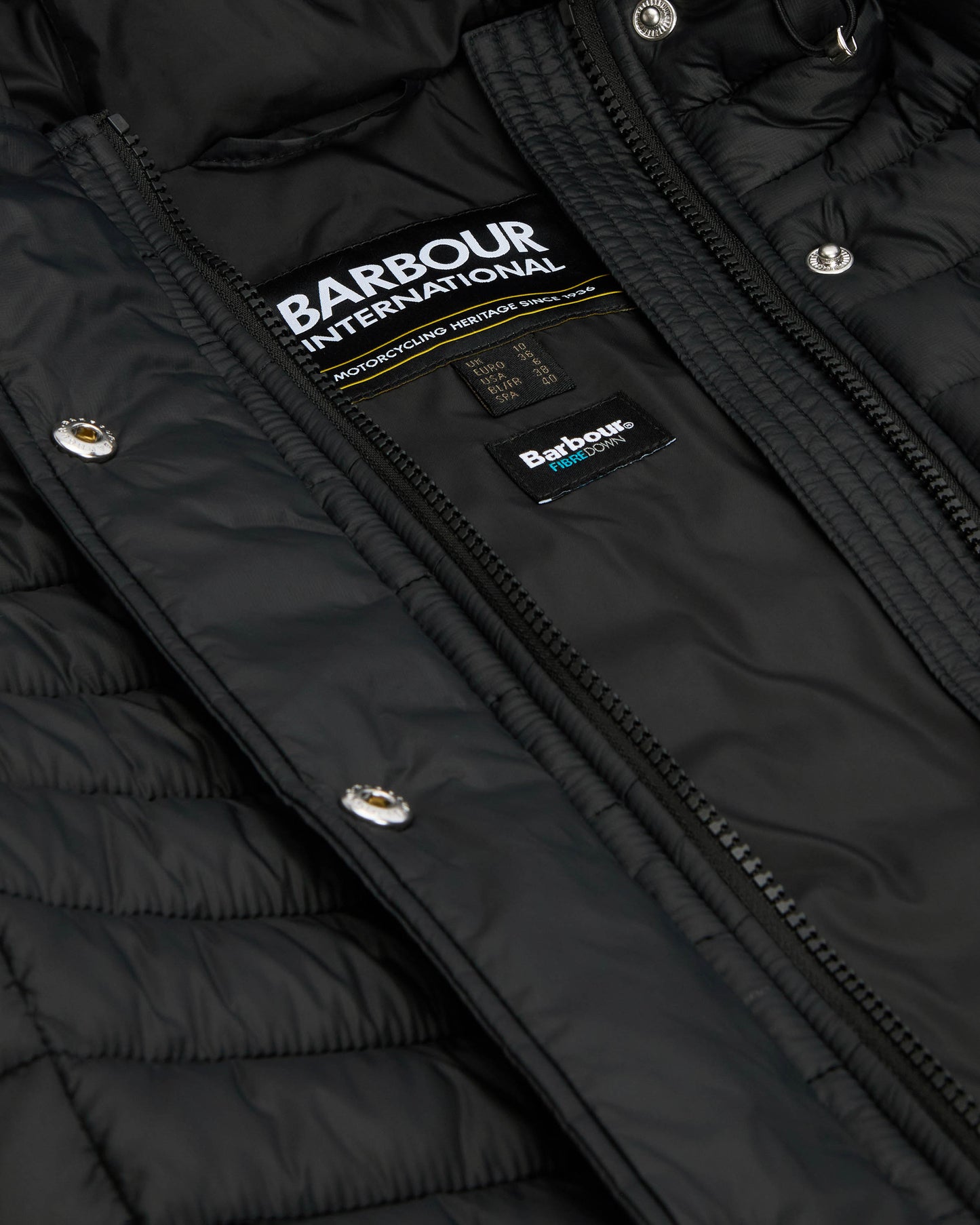 Barbour International Longline Jada Womens Puffer Jacket - Black