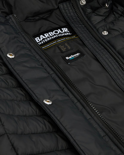 Barbour International Longline Jada Womens Puffer Jacket - Black