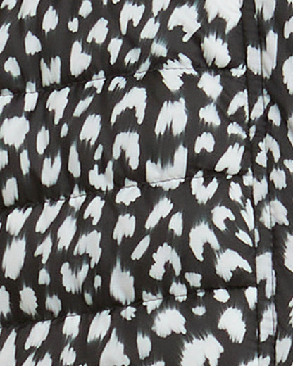 Barbour International Printed Jada Womens Puffer Jacket - Snow Leopard Print