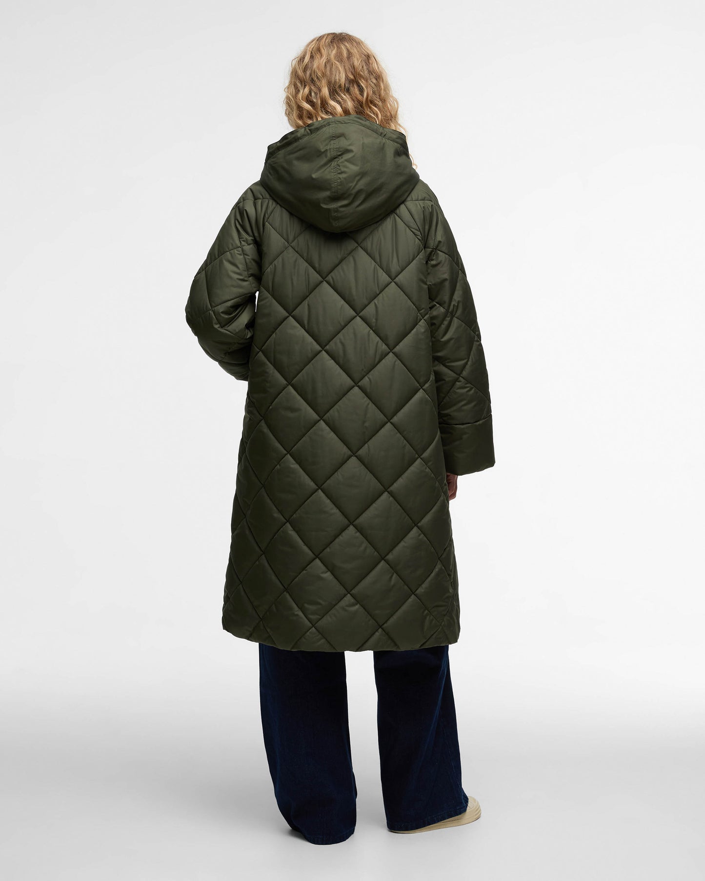 Barbour Braidley Womens Quilted Jacket - Olive/Ancient Tartan