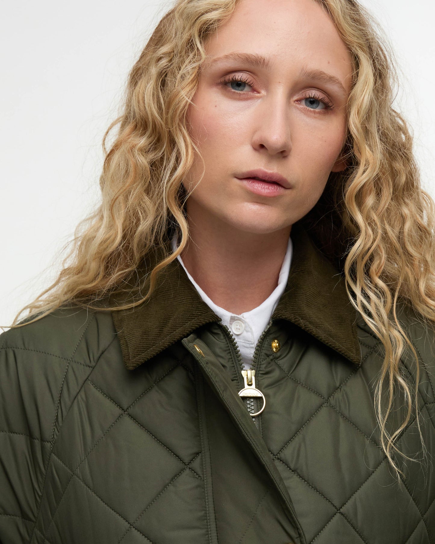 Barbour Aldburgh Womens Quilted Jacket - Olive/Ancient Tartan