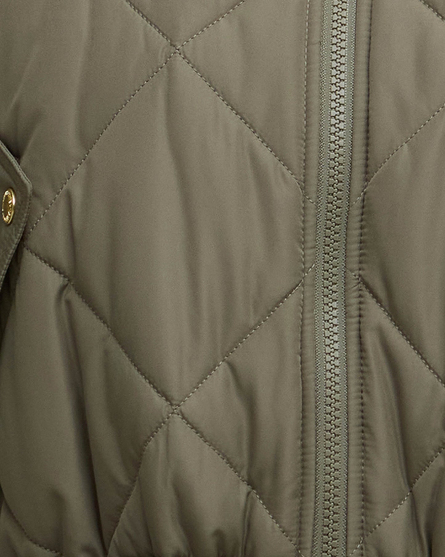 Barbour International Pagan Womens Quilted Jacket - Dusky Khaki | CHO | Designer Womens Padded Jackets