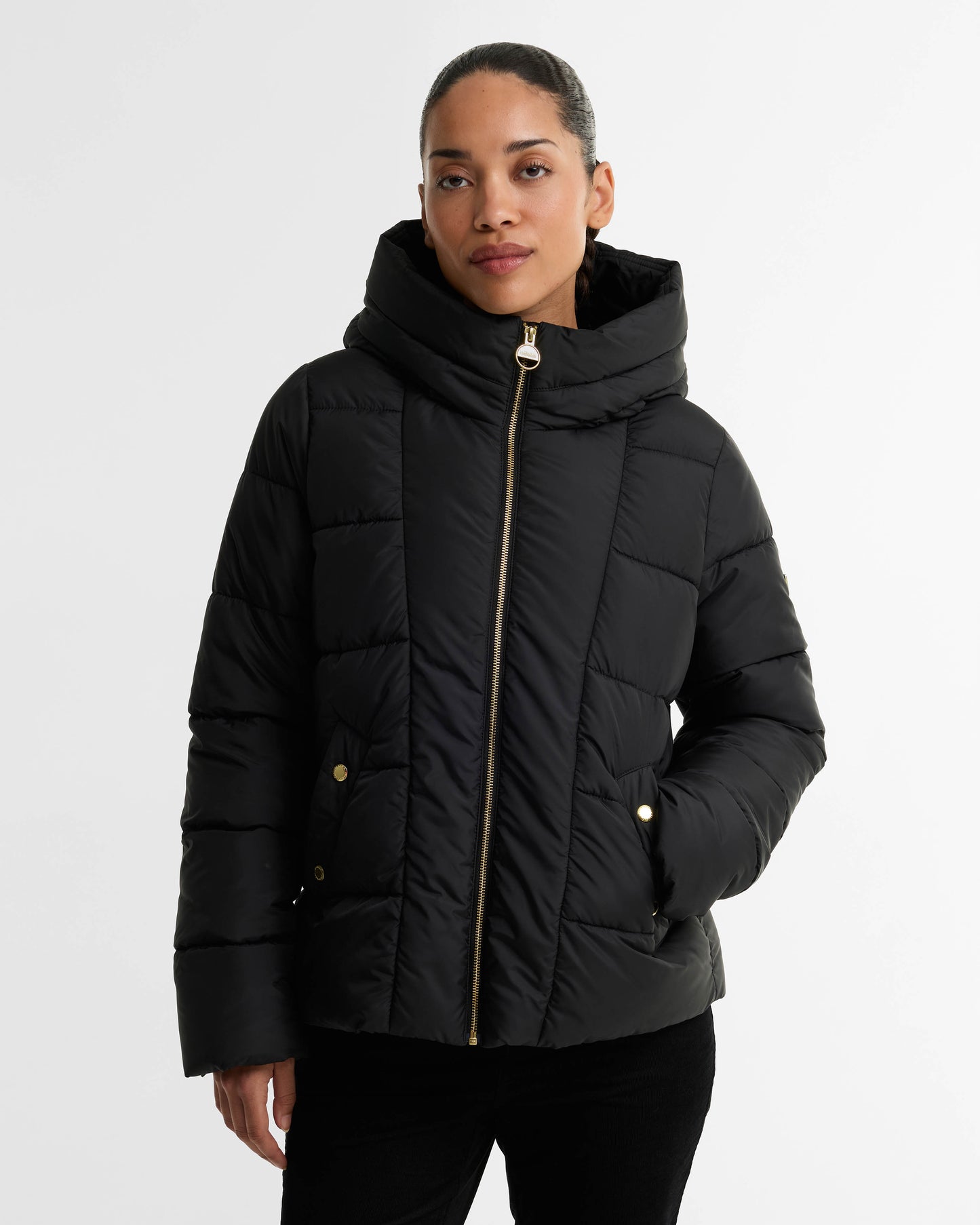 Barbour International Brantley Womens Puffer Jacket - Black