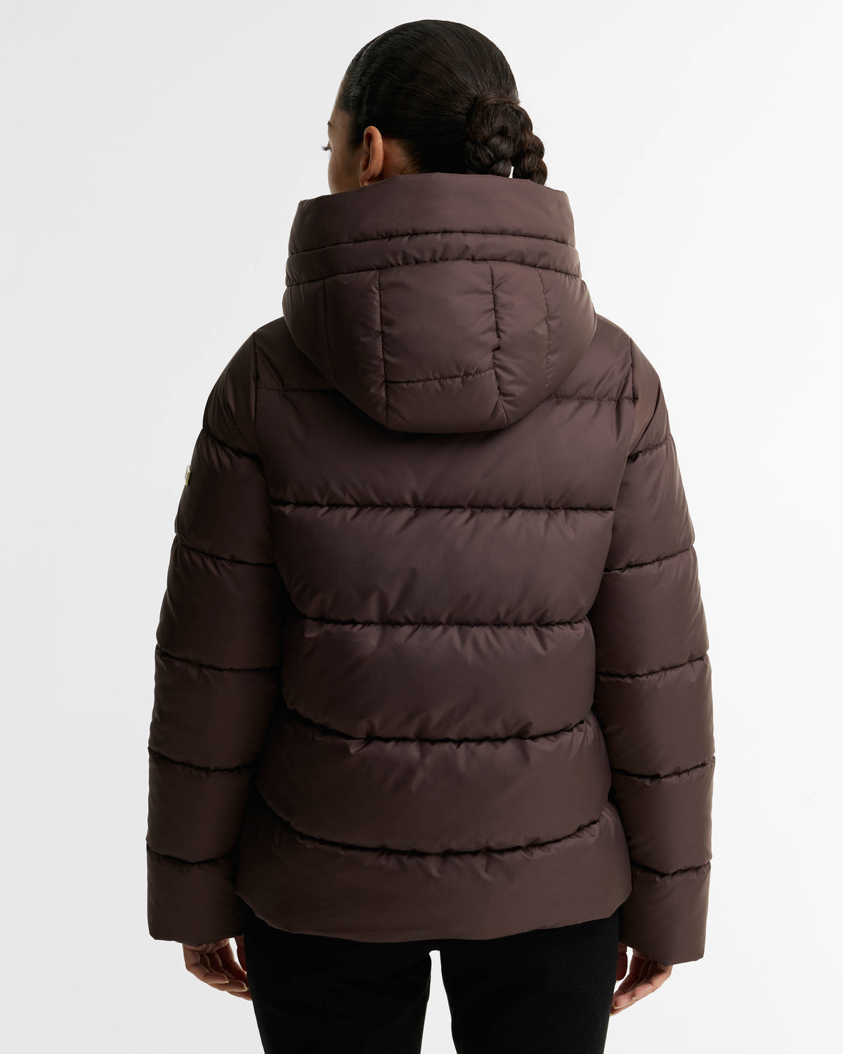 Barbour International Brantley Womens Puffer Jacket - Truffle | CHO | Designer Womens Puffer Jackets