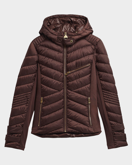 Barbour International Salengro Womens Quilted Jacket - Truffle