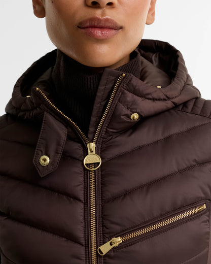 Barbour International Salengro Womens Quilted Jacket - Truffle | CHO | Designer Womens Quilted Jackets