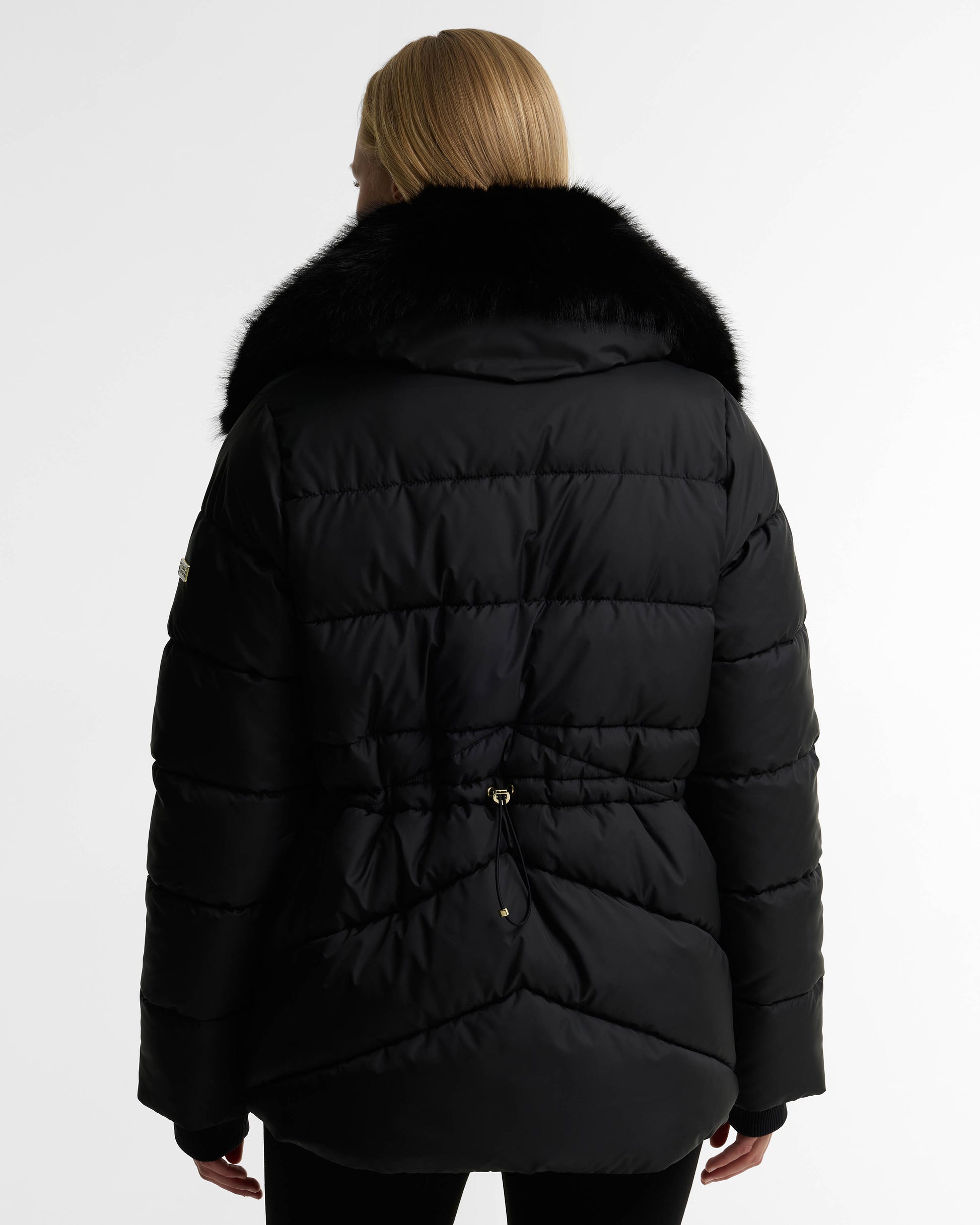 Barbour International Cyrus Womens Puffer Jacket - Black | CHO | Designer Womens Puffer Jackets