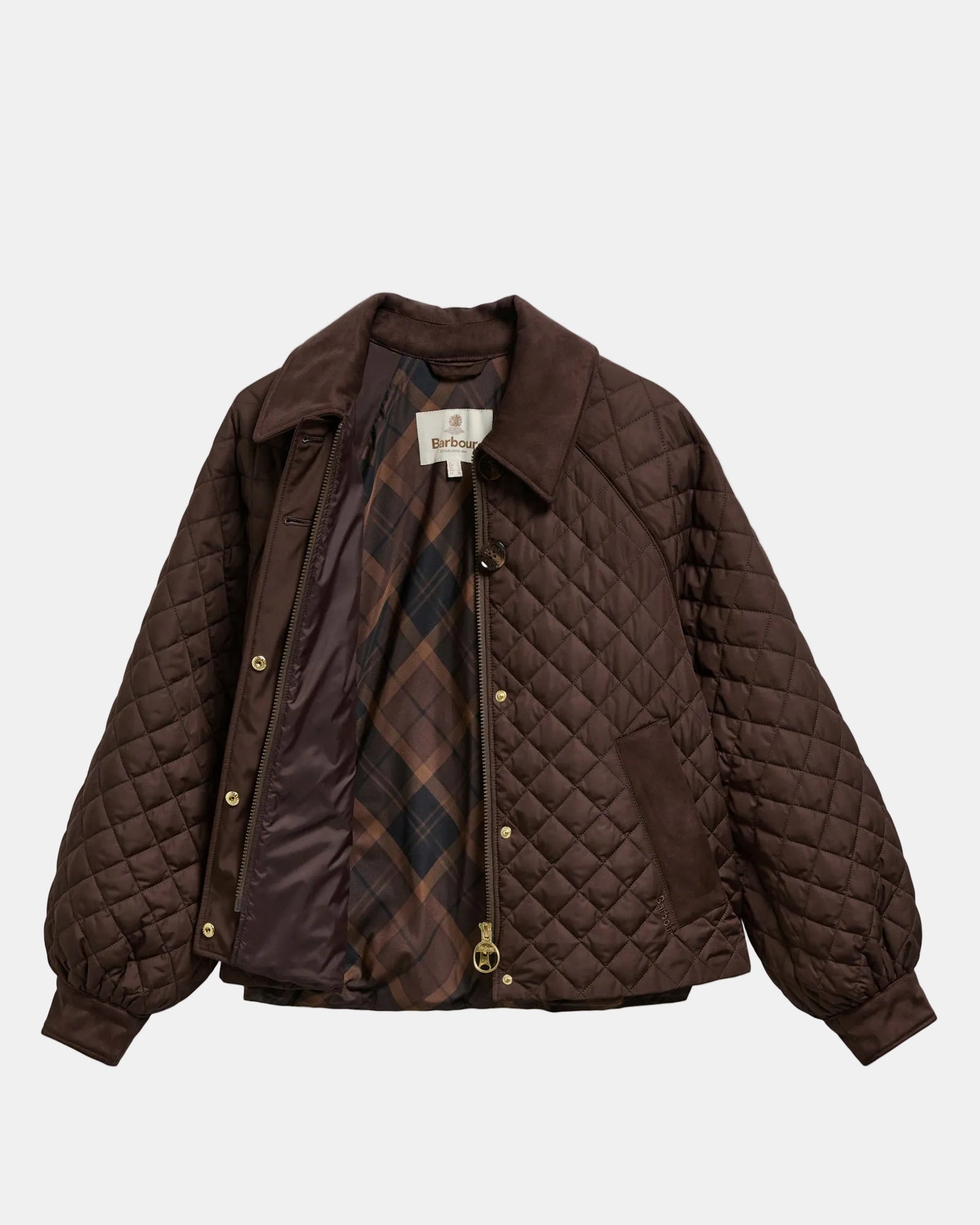 Barbour Fifer Womens Quilted Jacket - Rustic/Rustic Tartan