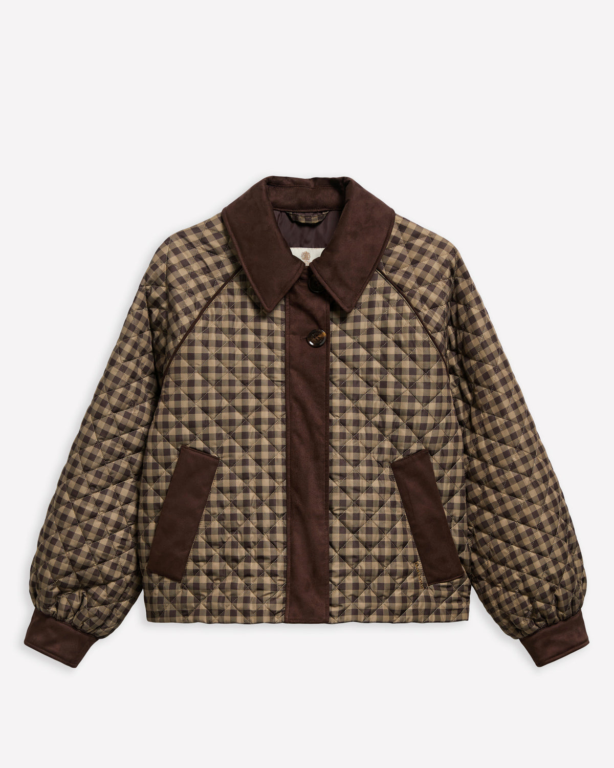 Barbour Fifer Check Womens Quilted Jacket - Rustic Gingham
