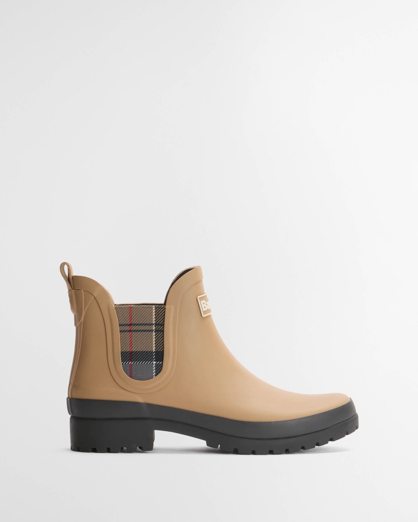 Barbour Mallow Womens Chelsea Wellies - Beige/Dress Tartan | CHO | Designer Womens Boots