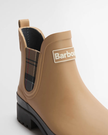 Barbour Mallow Womens Chelsea Wellies - Beige/Dress Tartan | CHO | Designer Womens Boots