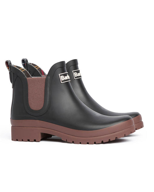 Barbour Mallow Womens Chelsea Wellies - Black/Vicuna