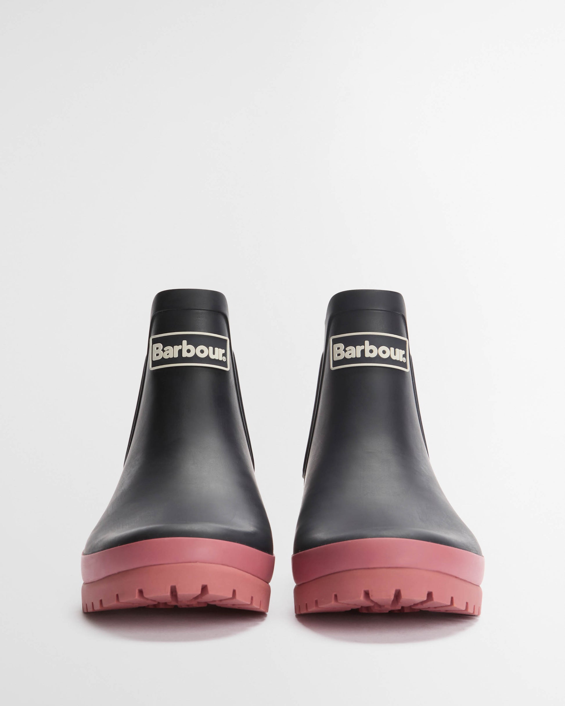Barbour Mallow Womens Chelsea Wellies - Navy/Cherry Blossom | CHO | Designer Womens Boots