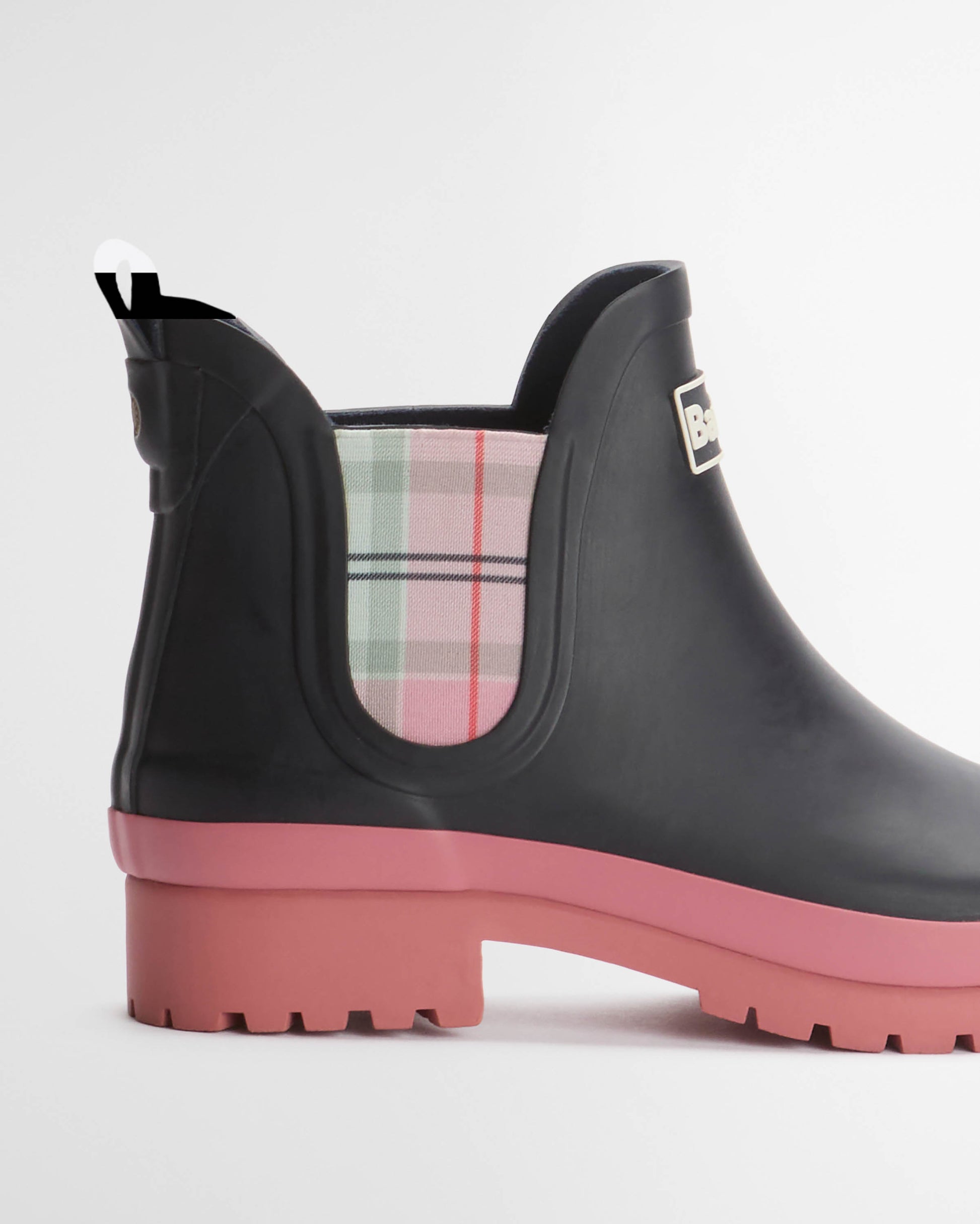 Barbour Mallow Womens Chelsea Wellies - Navy/Cherry Blossom | CHO | Designer Womens Boots