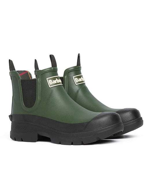 Barbour Nimbus Womens Chelsea Wellies - Dark Olive/Black