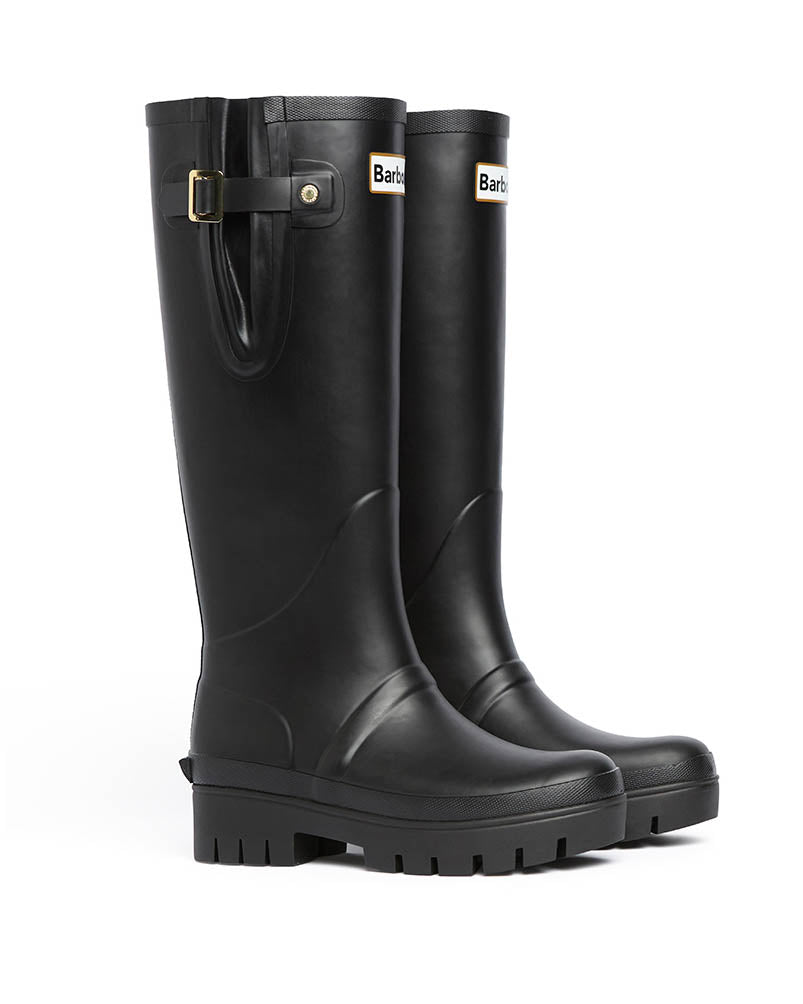 Barbour Leighton Womens Tall Wellies - Black
