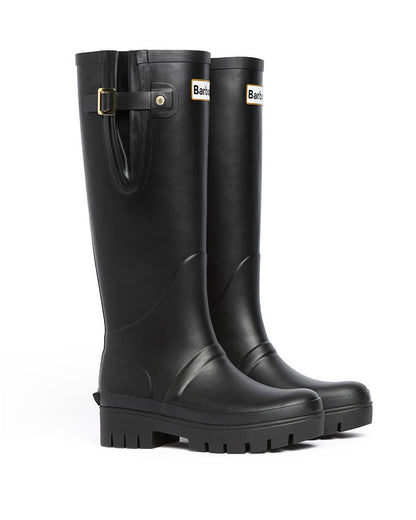 Barbour Leighton Womens Tall Wellies - Black