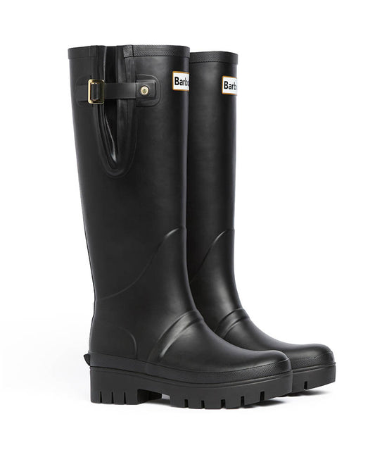 Barbour Leighton Womens Tall Wellies - Black